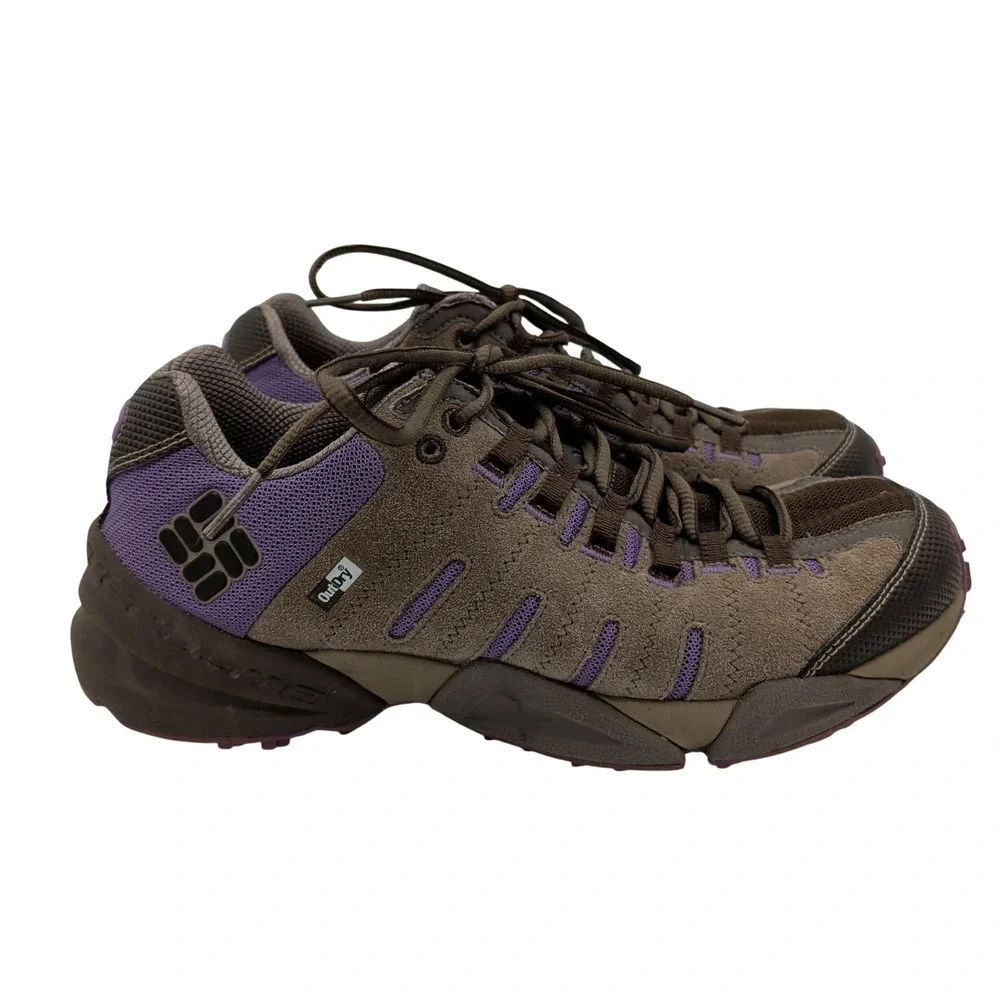 Columbia Master OutDry Waterproof Hiking Shoes Brown Purple BL3696-205 Womens 10